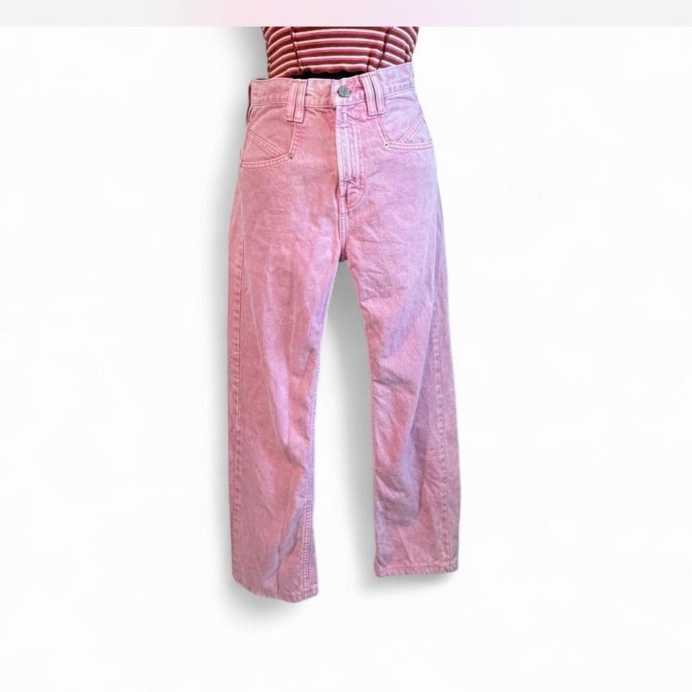 BDG Urban Outfitters Pink Cowboy Jeans High Rise Straight Leg Size 26 Y2K